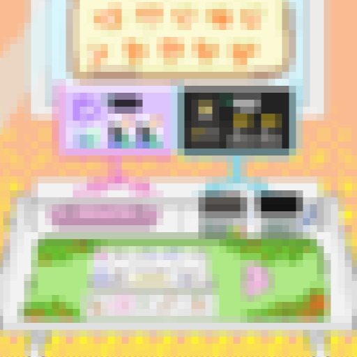 Node Room pixel art (X에서 보기)